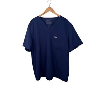 FIGS‎ Technical Collection Leon Scrub Top Size XXL Three Pocket Navy Blue FM1500